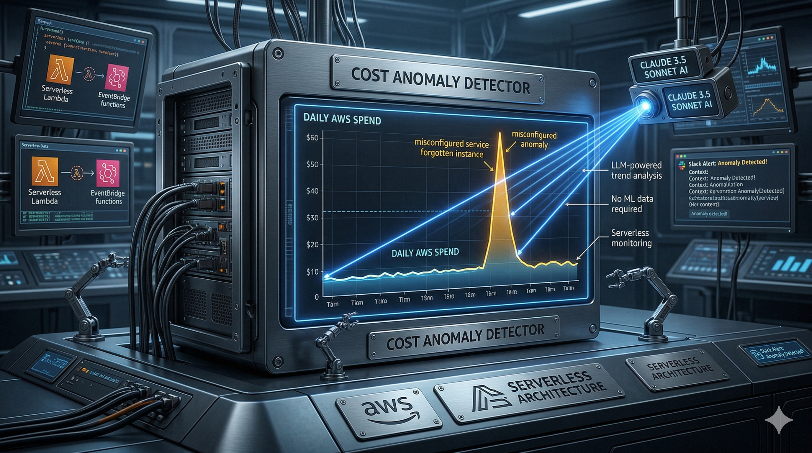 AWS Cost Anomaly Detector Dashboard
