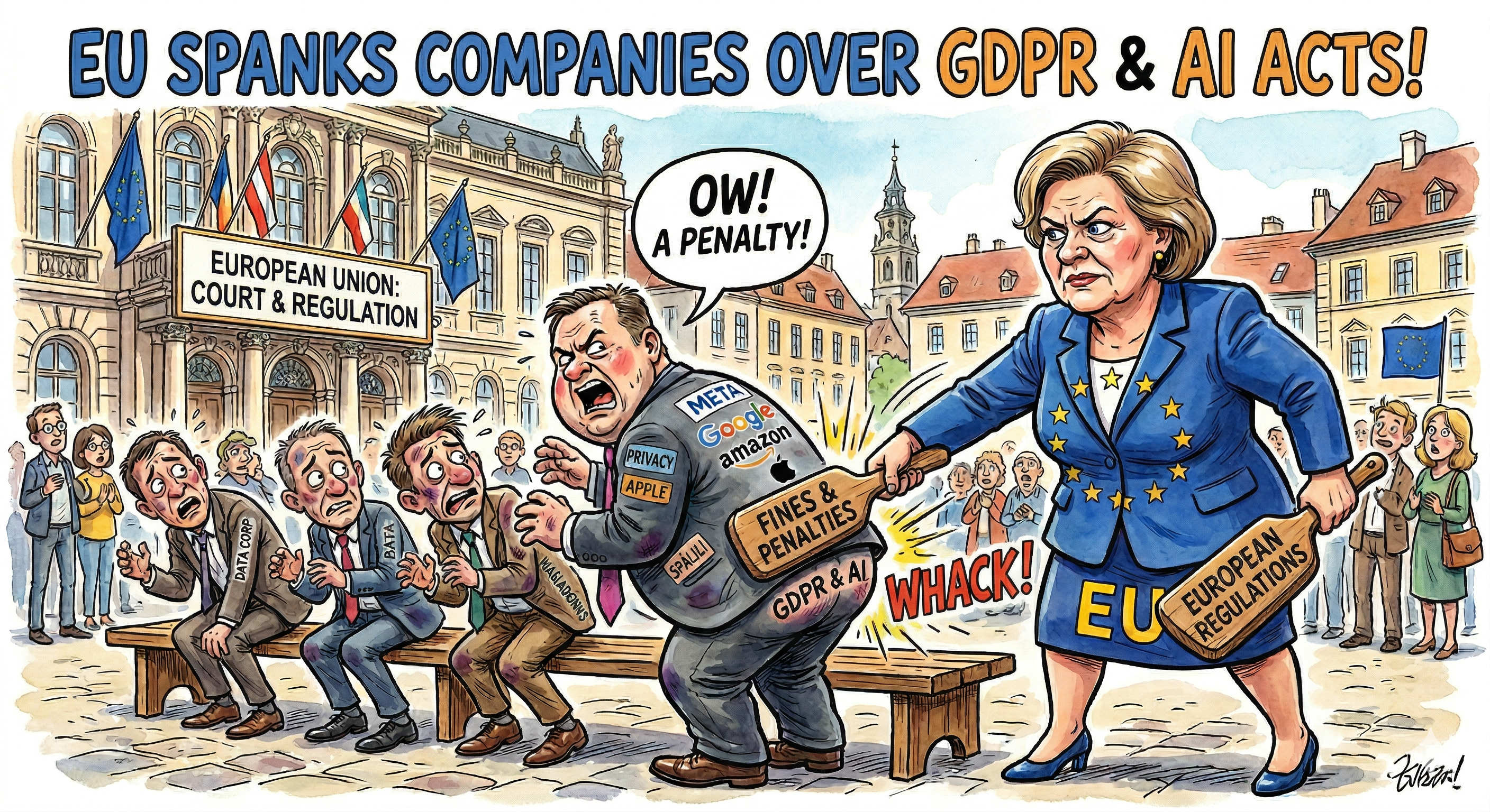 EU Spanks Companies Over GDPR & AI Acts