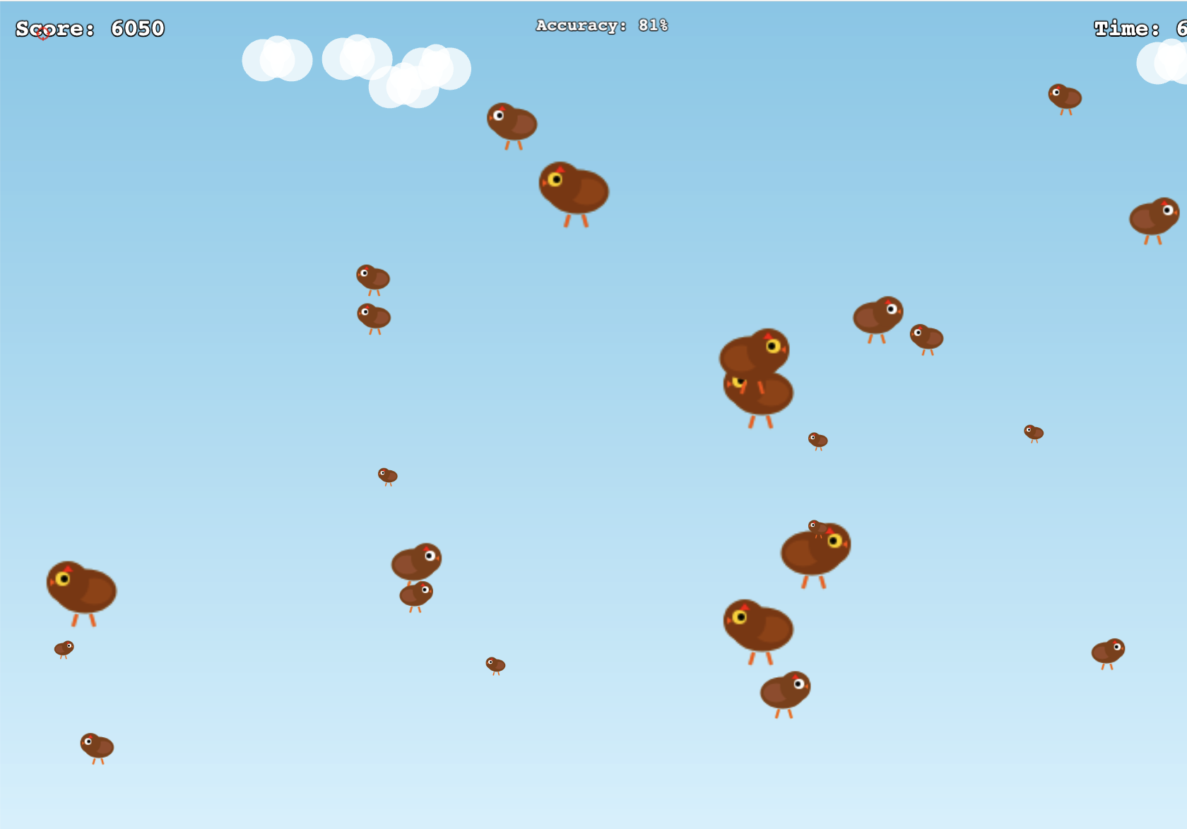 Moorhuhn Game In-Game Screenshot