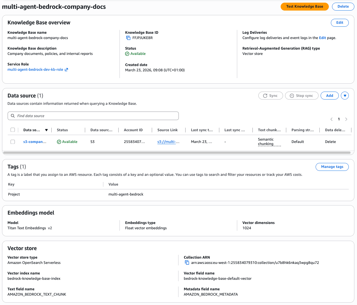 RAG Agent Configuration